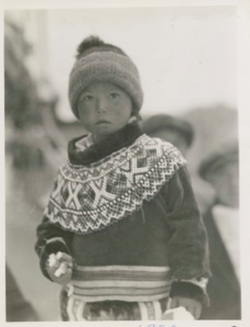 Image of Greenland girl with collar